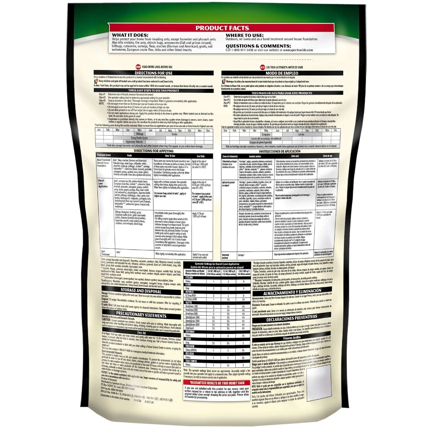  Spectracide Triazicide Insect Killer Granules 20 Lb