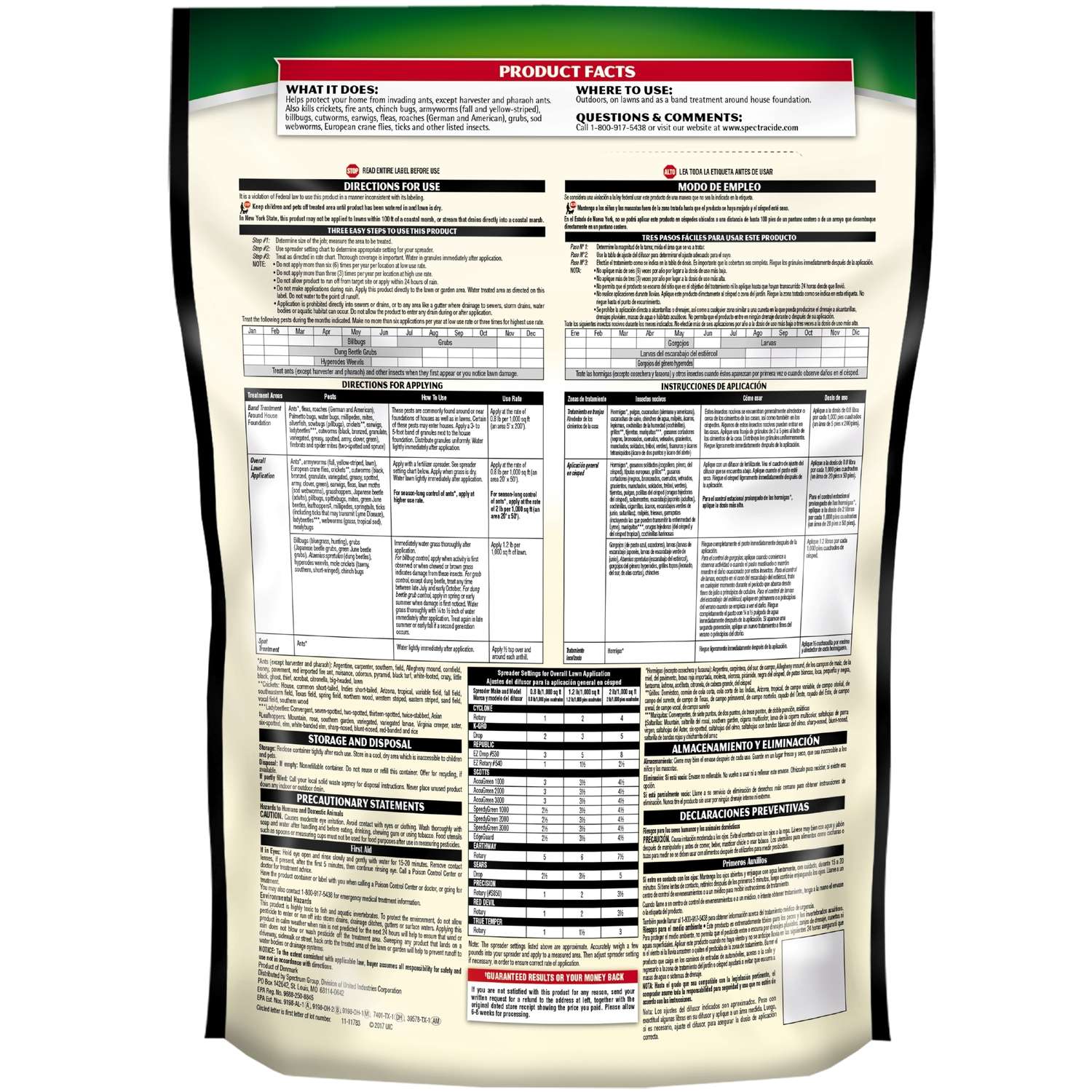  Spectracide Triazicide Insect Killer Granules 20 Lb