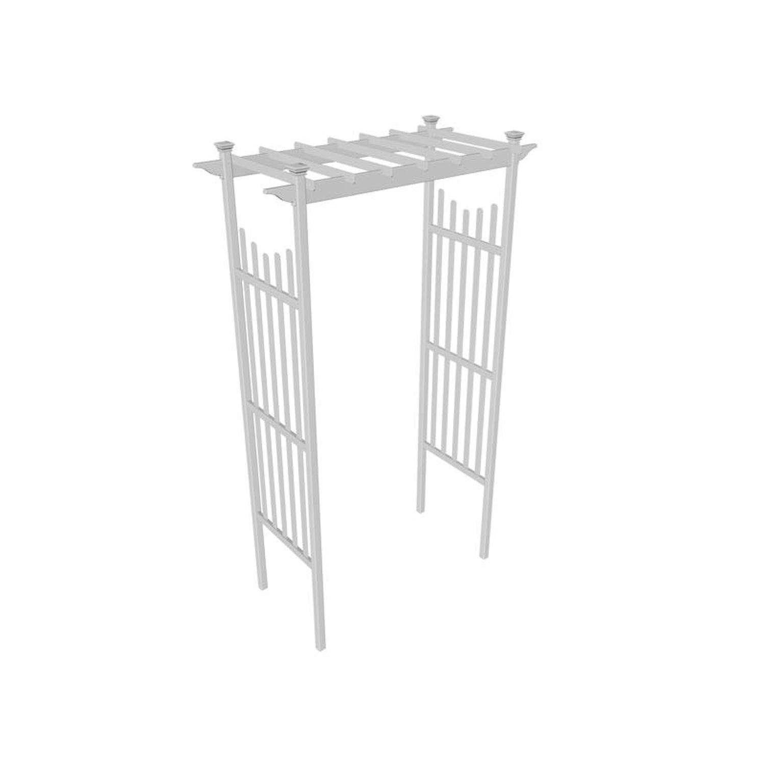  Vita Cardiff 83.75 In. H White Vinyl Arbor