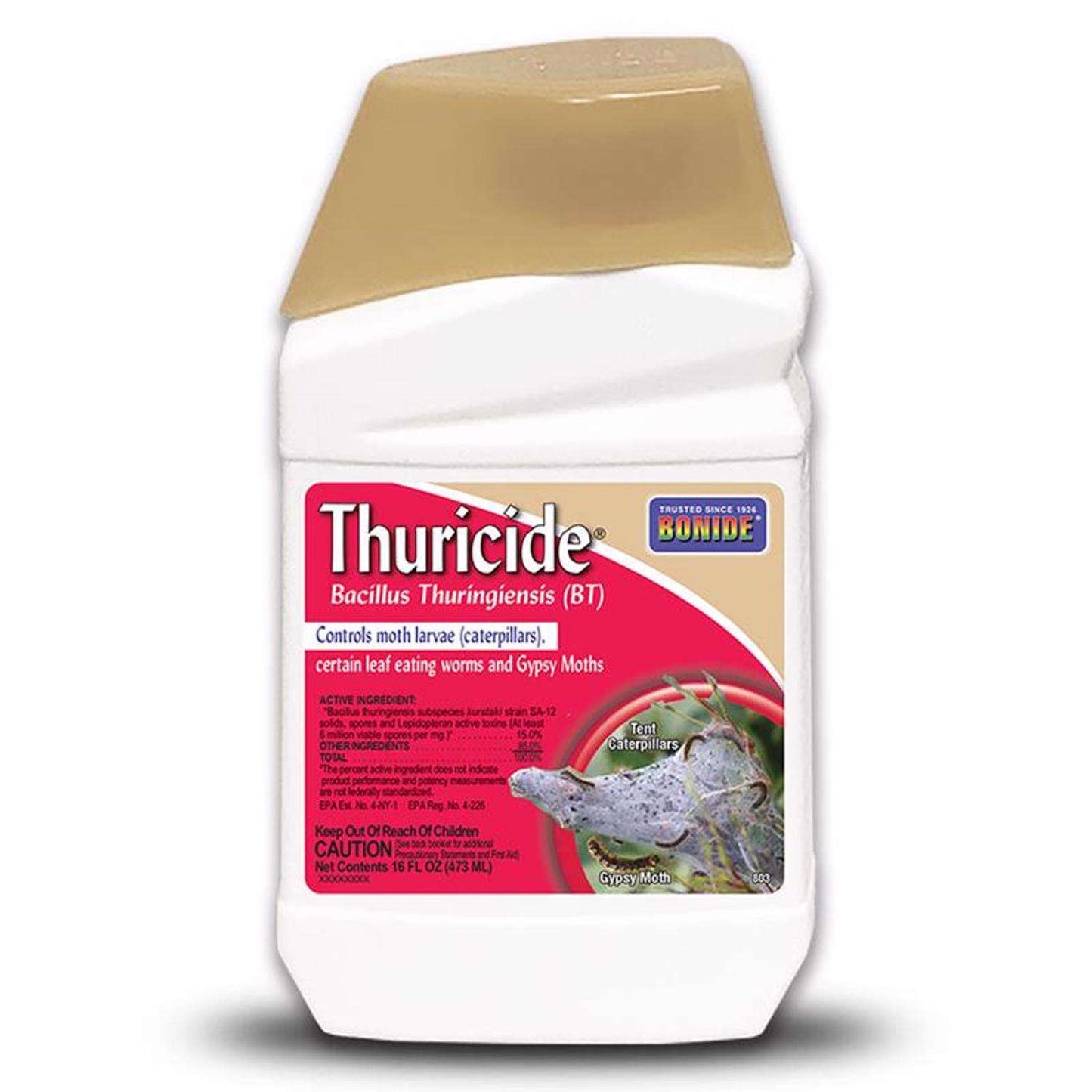  Bonide Thuricide Organic Insect Killer Liquid Concentrate 16 Oz