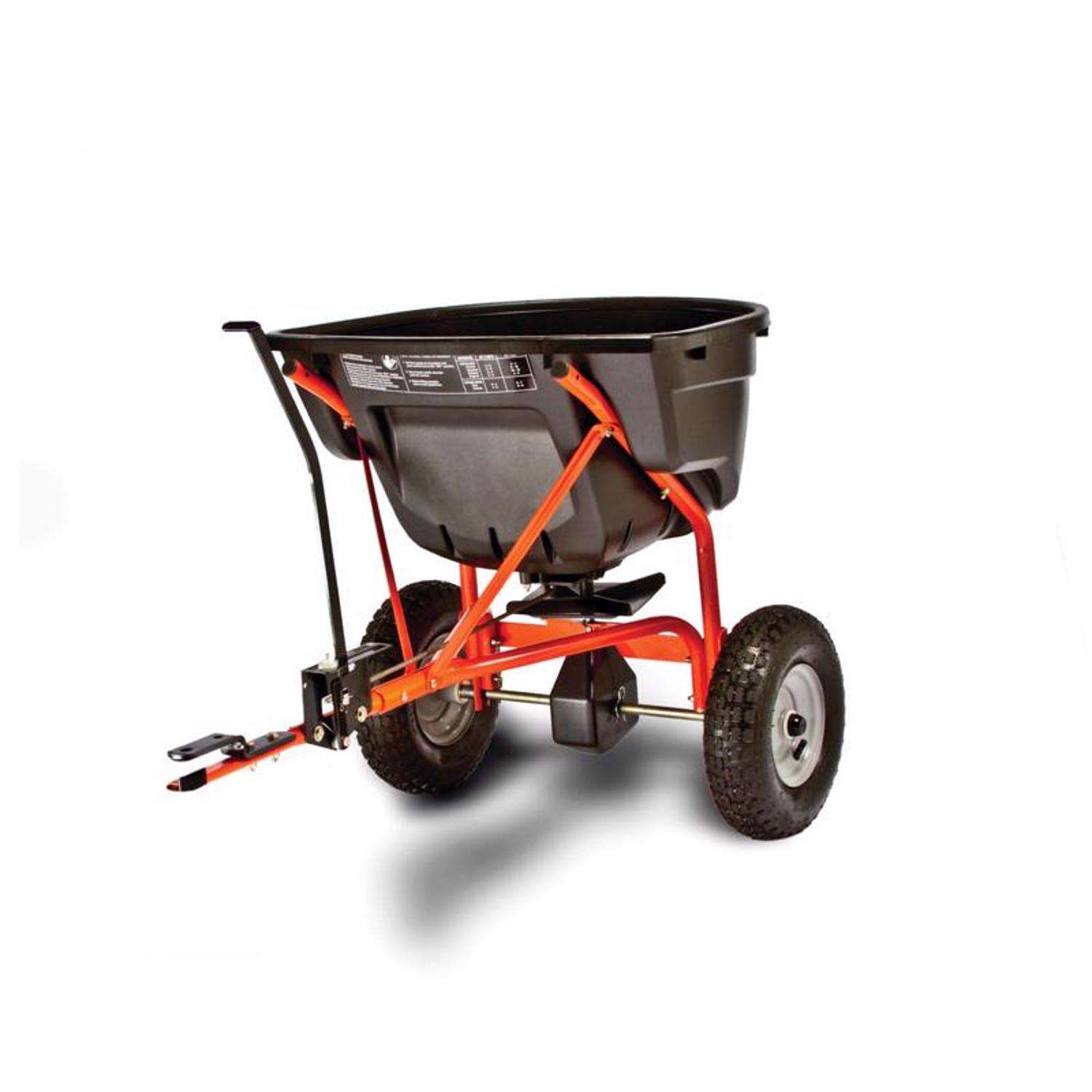  Agri-Fab 12 Ft. W Tow Behind Spreader For Fertilizer/Ice Melt/Seed 130 Lb. Cap.