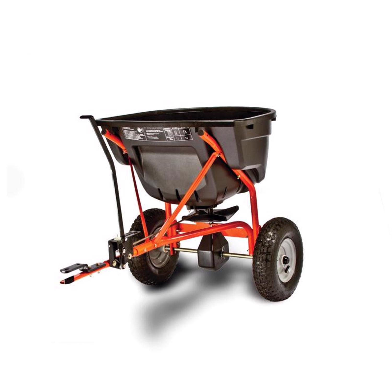  Agri-Fab 12 Ft. W Tow Behind Spreader For Fertilizer/Ice Melt/Seed 130 Lb. Cap.