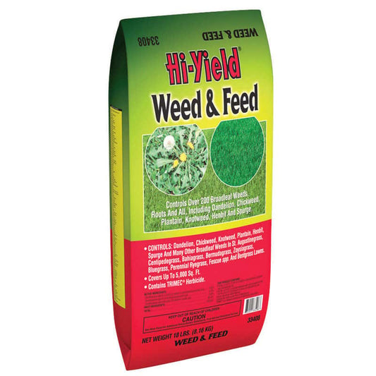  Hi-Yield Weed & Feed Lawn Fertilizer For All Grasses 5000 Sq Ft