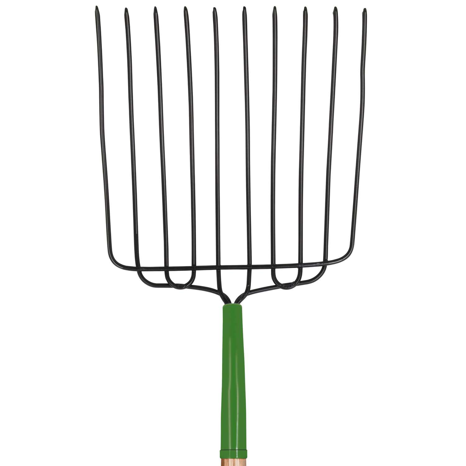  John Deere 10 Tine Steel Bedding Fork 30 In. Wood Handle