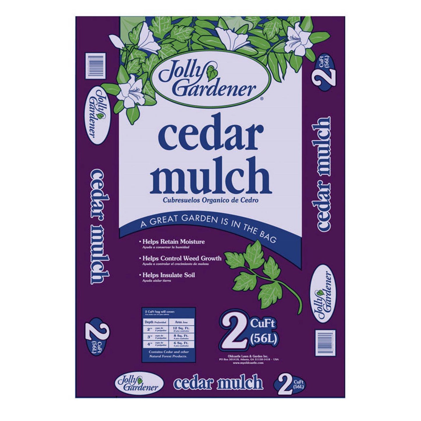  Jolly Gardener Brown Cedar Mulch 2 Cu Ft