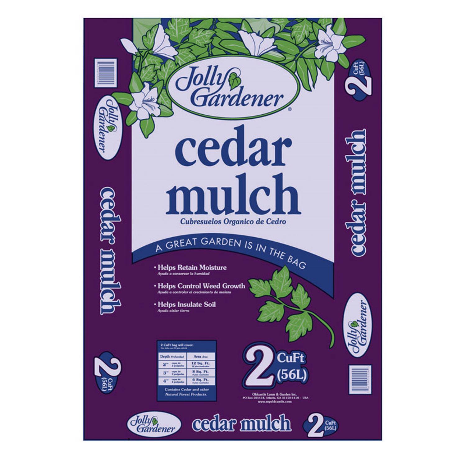  Jolly Gardener Brown Cedar Mulch 2 Cu Ft