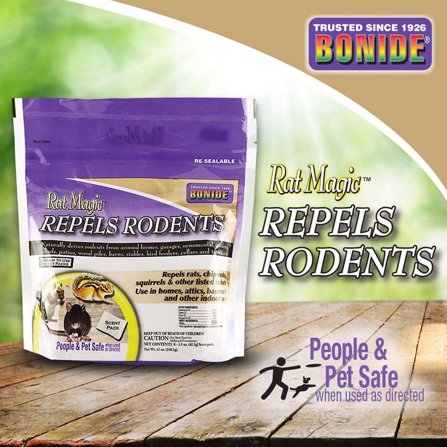  Bonide Rat Magic Animal Repellent Scent Pouch For Rodents 6 Oz