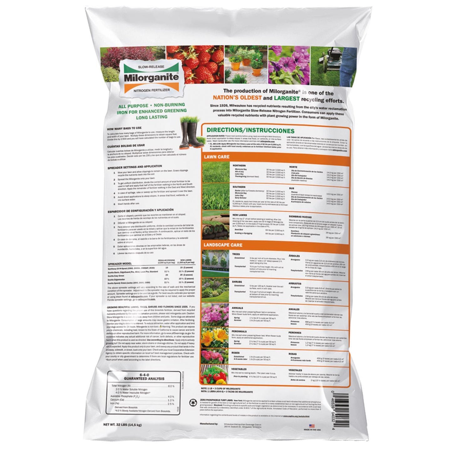  Milorganite All-Purpose Lawn Fertilizer For All Grasses 2500 Sq Ft