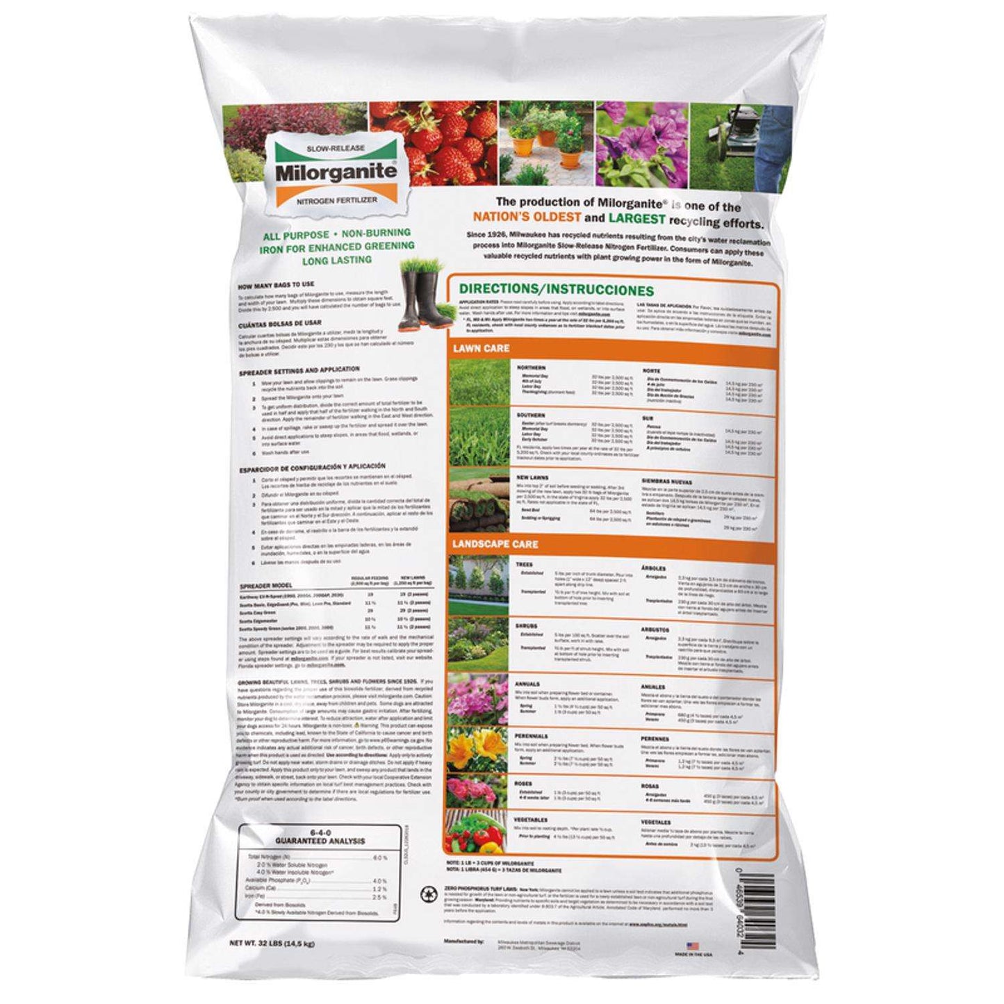  Milorganite All-Purpose Lawn Fertilizer For All Grasses 2500 Sq Ft
