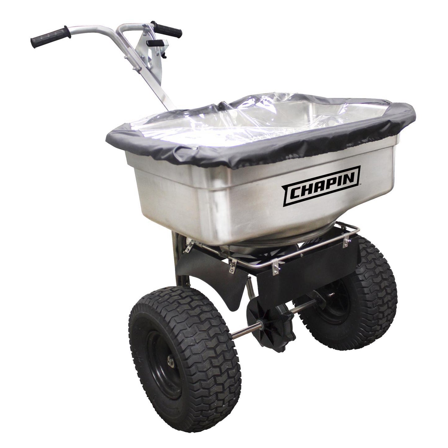  Chapin 100 In. W Push Spreader For Fertilizer/Ice Melt/Seed 100 Gal
