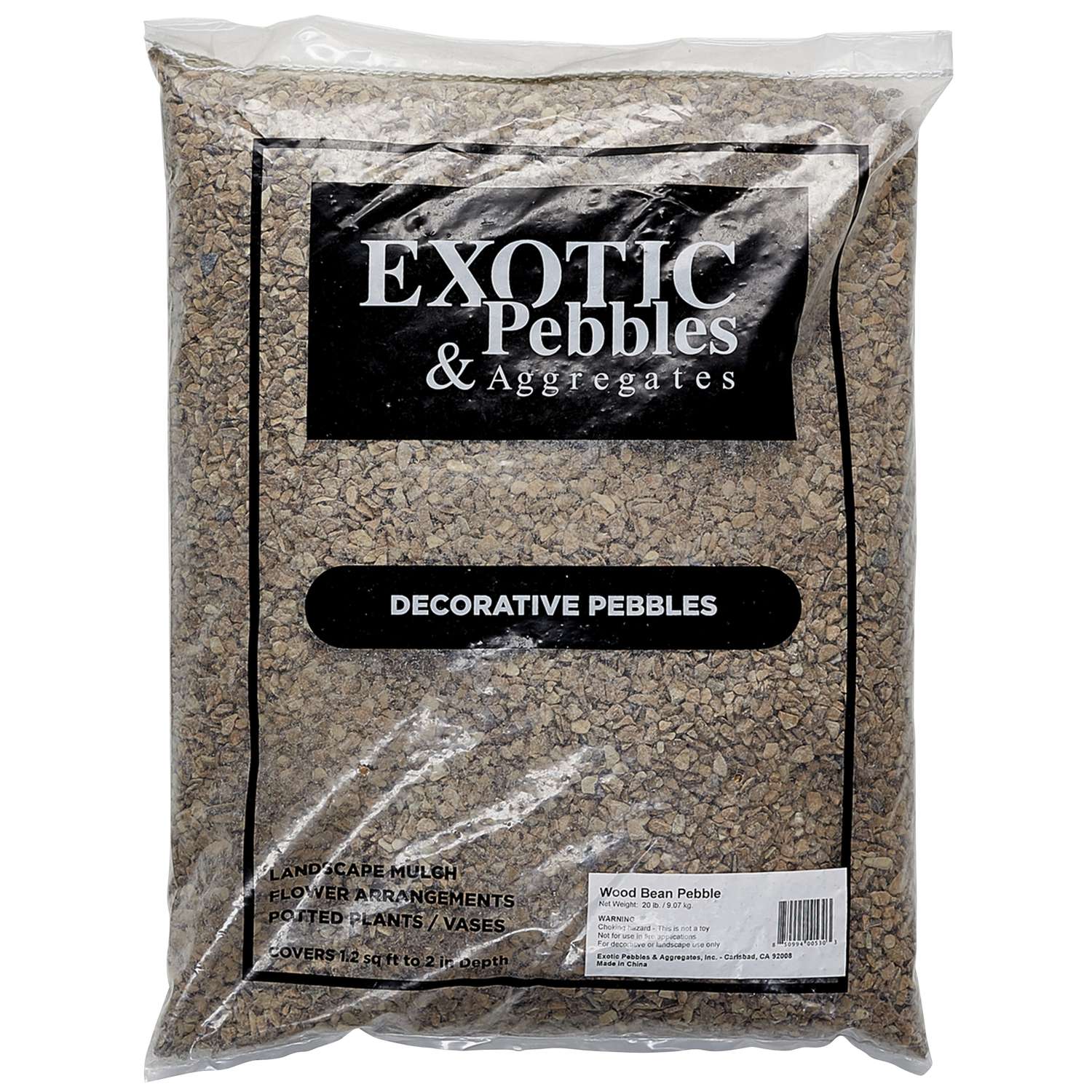  Exotic Pebbles & Aggregates Brown Deco Pebbles 20 Lb