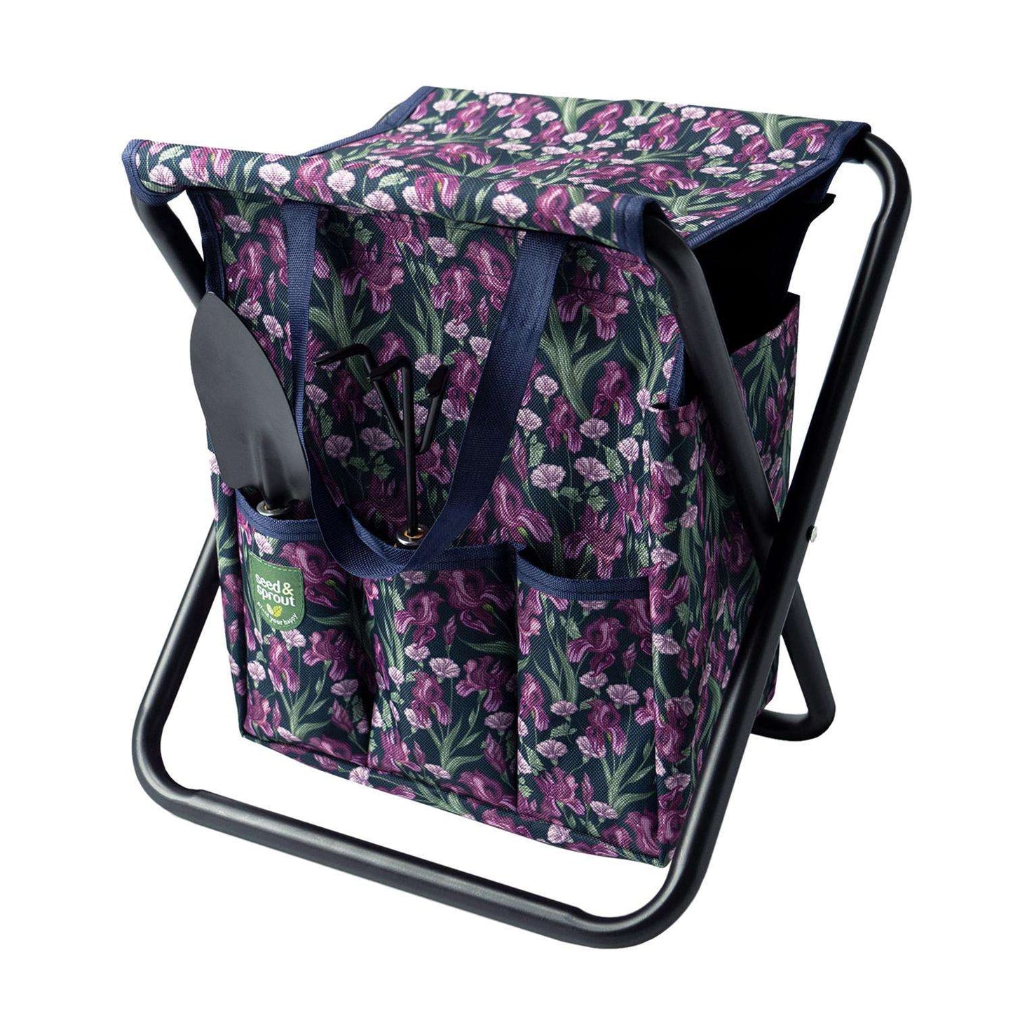  Seed And Sprout 16 In. W X 12 In. D Purple Garden Kneeler/Seat
