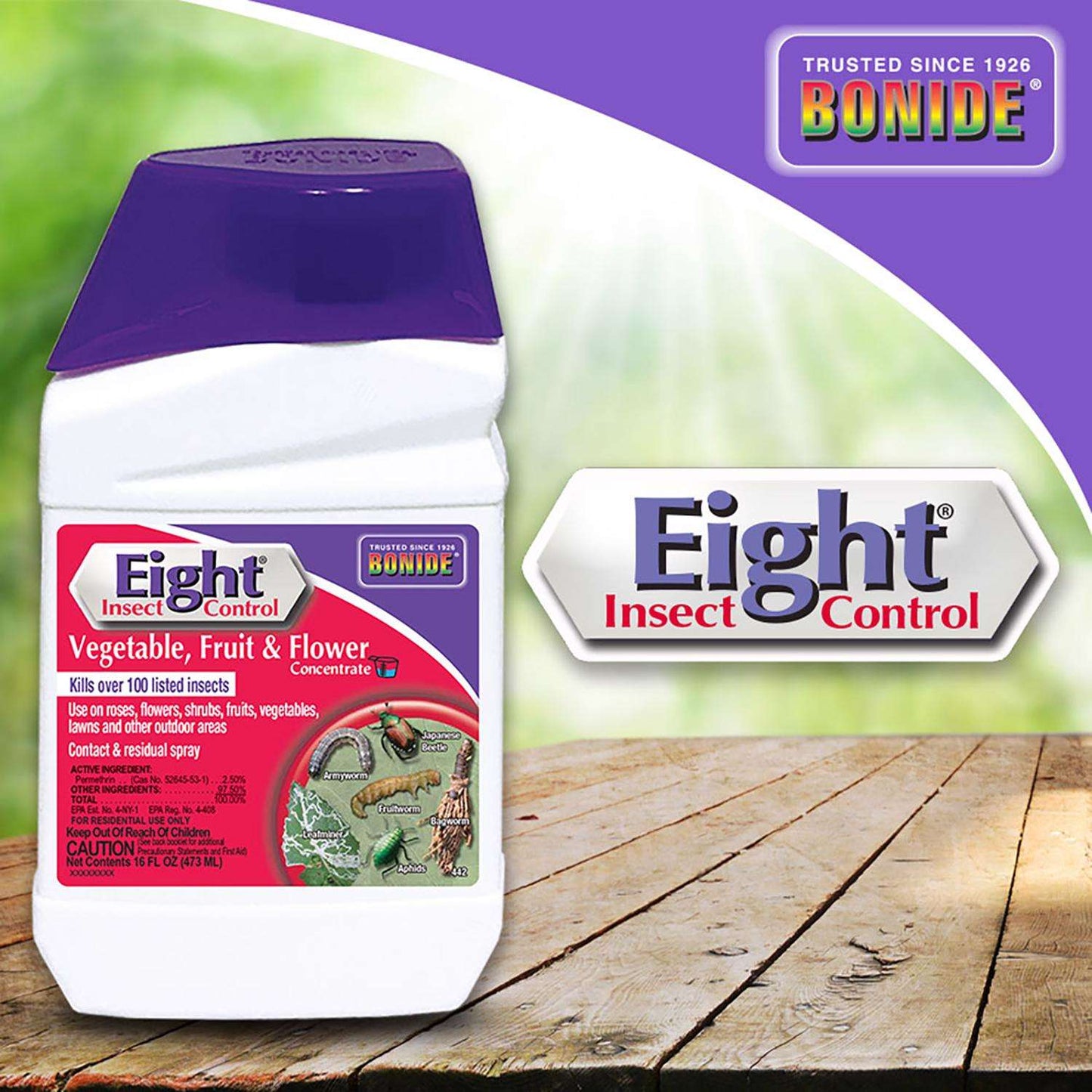  Bonide Eight Yard & Garden Insect Killer Liquid Concentrate 16 Oz