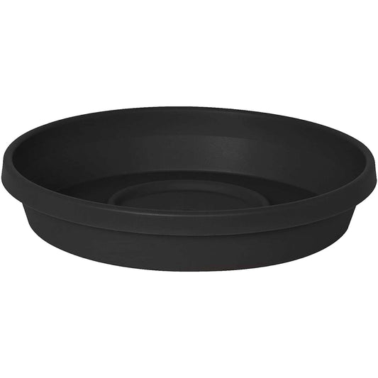  Bloem Terra 3.5 In. H X 20 In. W X 20 In. D X 24 In. D Plastic Solid Plant Saucer Black