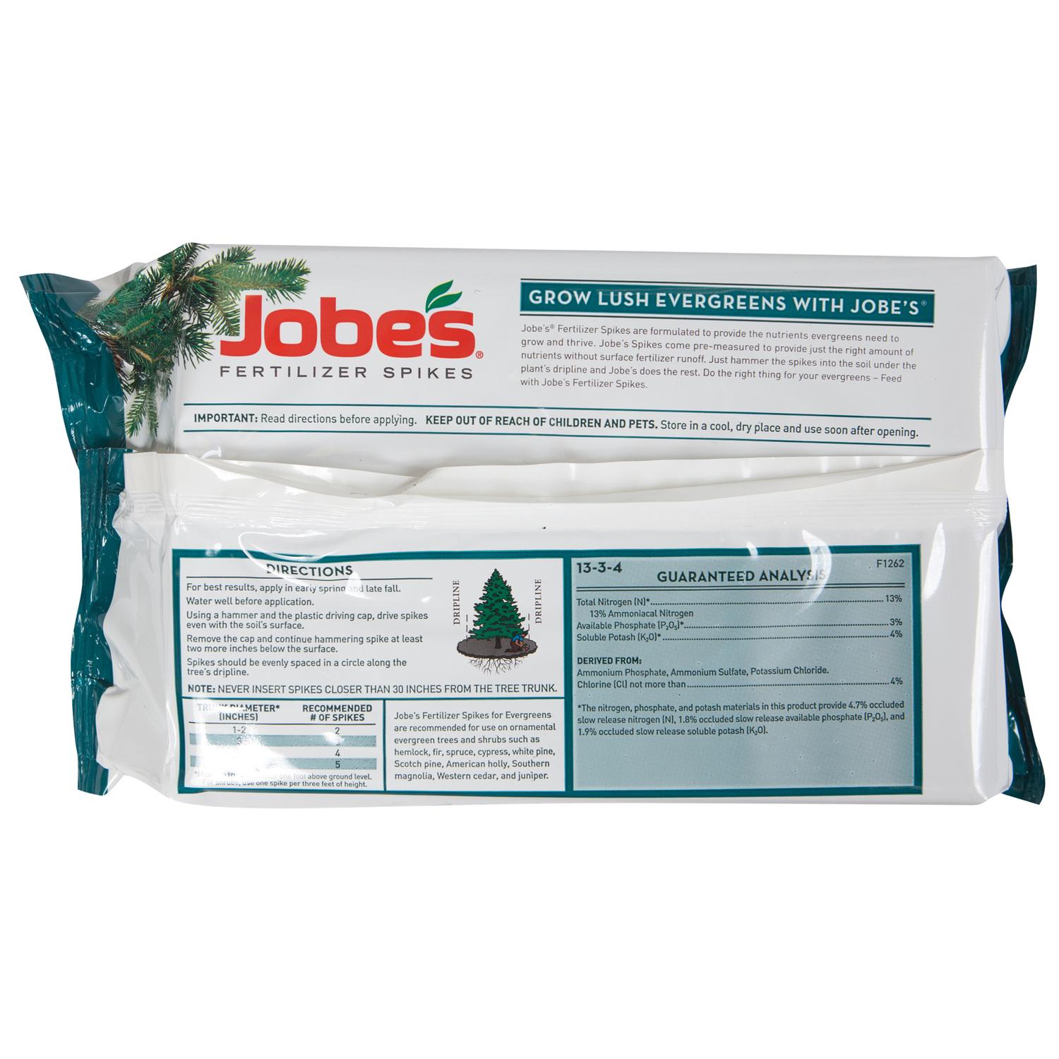  Jobe's 13-3-4 Plant Fertilizer 15 Pk