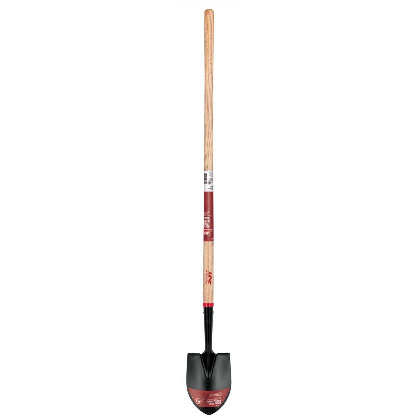  Ace 54 In. Steel Round Floral Shovel Wood Handle