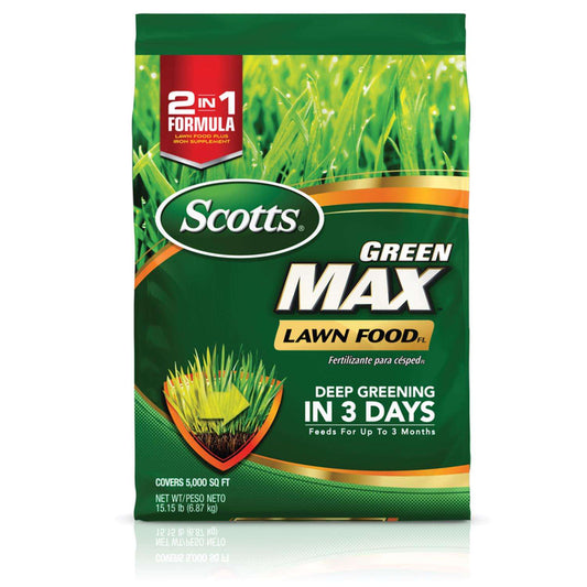 Scotts Green Max All-Purpose Lawn Fertilizer For Multiple Grass Types 5000 Sq Ft