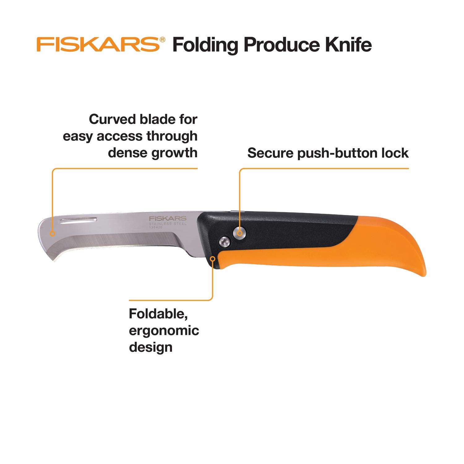  Fiskars 3 In. Stainless Steel Produce Knife