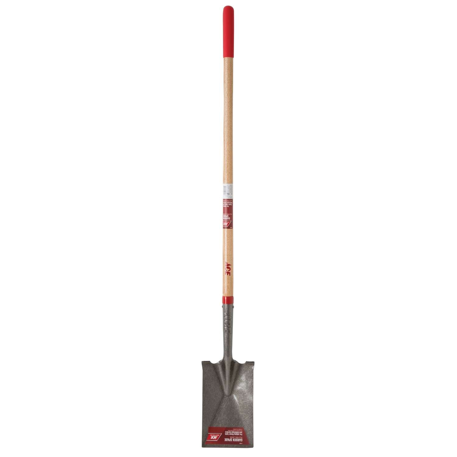  Ace 58 In. Steel Square Garden Spade Wood Handle