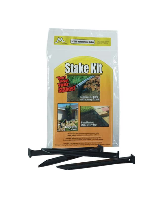  Master Mark 10 In. H Plastic Black Stake Kit