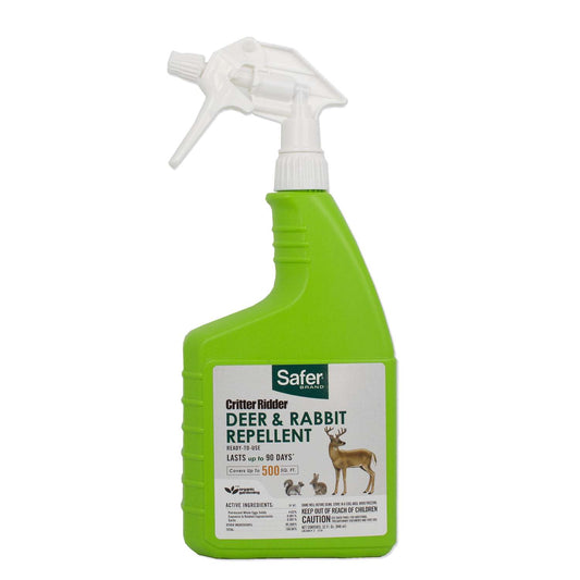  Safer Brand Critter Ridder Animal Repellent Liquid For Deer, Rabbit And Squirrel 32 Oz