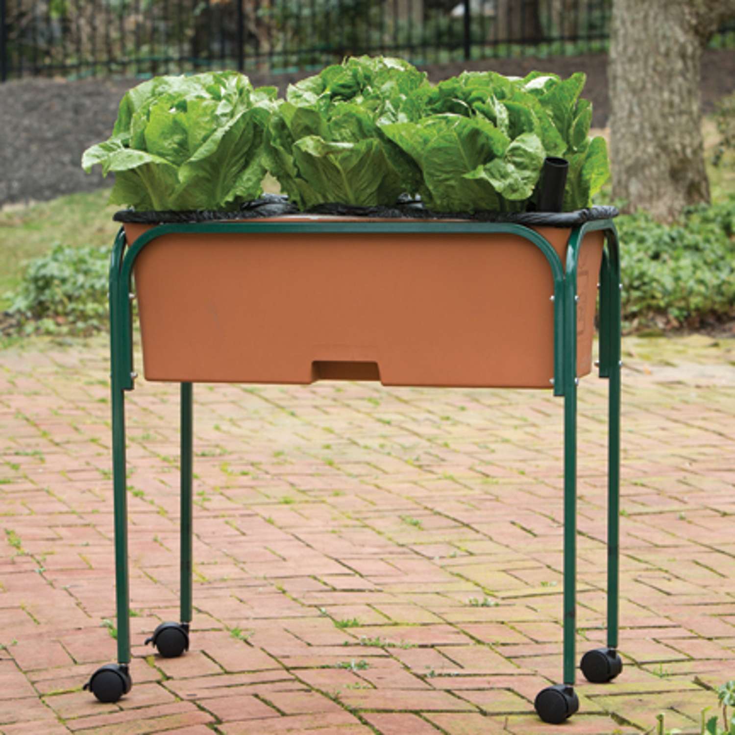  EarthBOX 27 In. H Green Steel Plant Stand