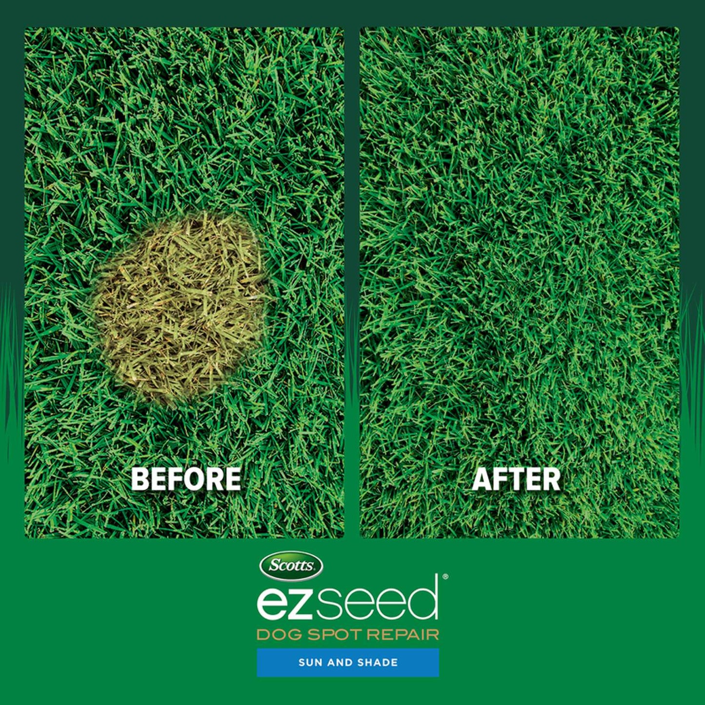  Scotts EZ Seed Mixed Sun Or Shade Pet/Dog Spot Grass Repair Seed 2 Lb