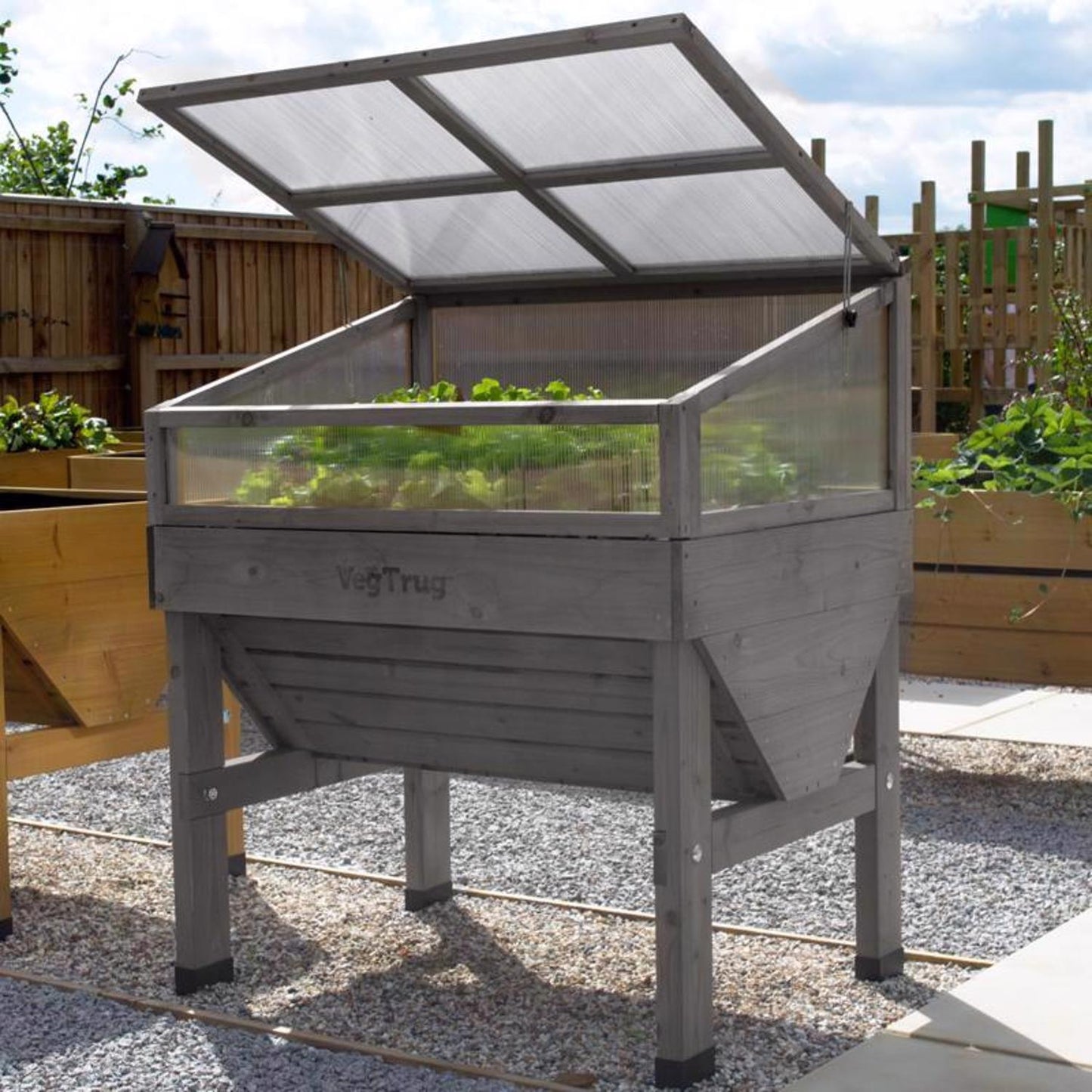  VegTrug Cold Frame Gray 41 In. W X 30 In. D X 18 In. H Greenhouse