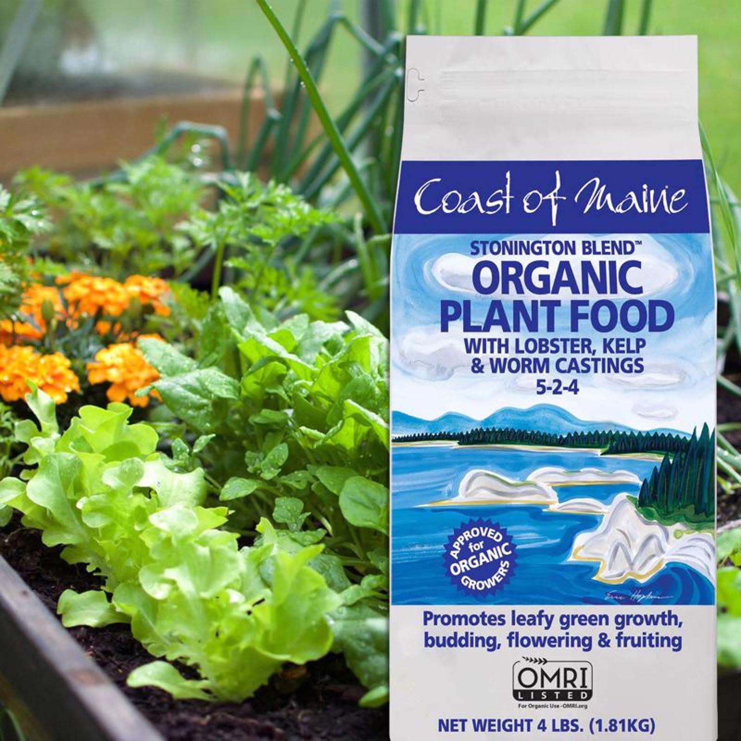  Coast Of Maine Stonington Blend Organic Granules All Purpose Plant Food 4 Lb