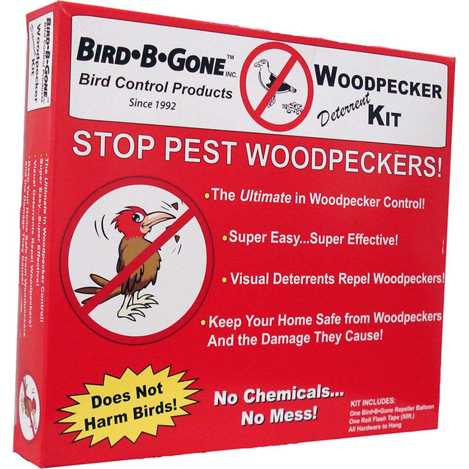  Bird-B-Gone Bird Deterrent Kit For Woodpeckers 5 Pk