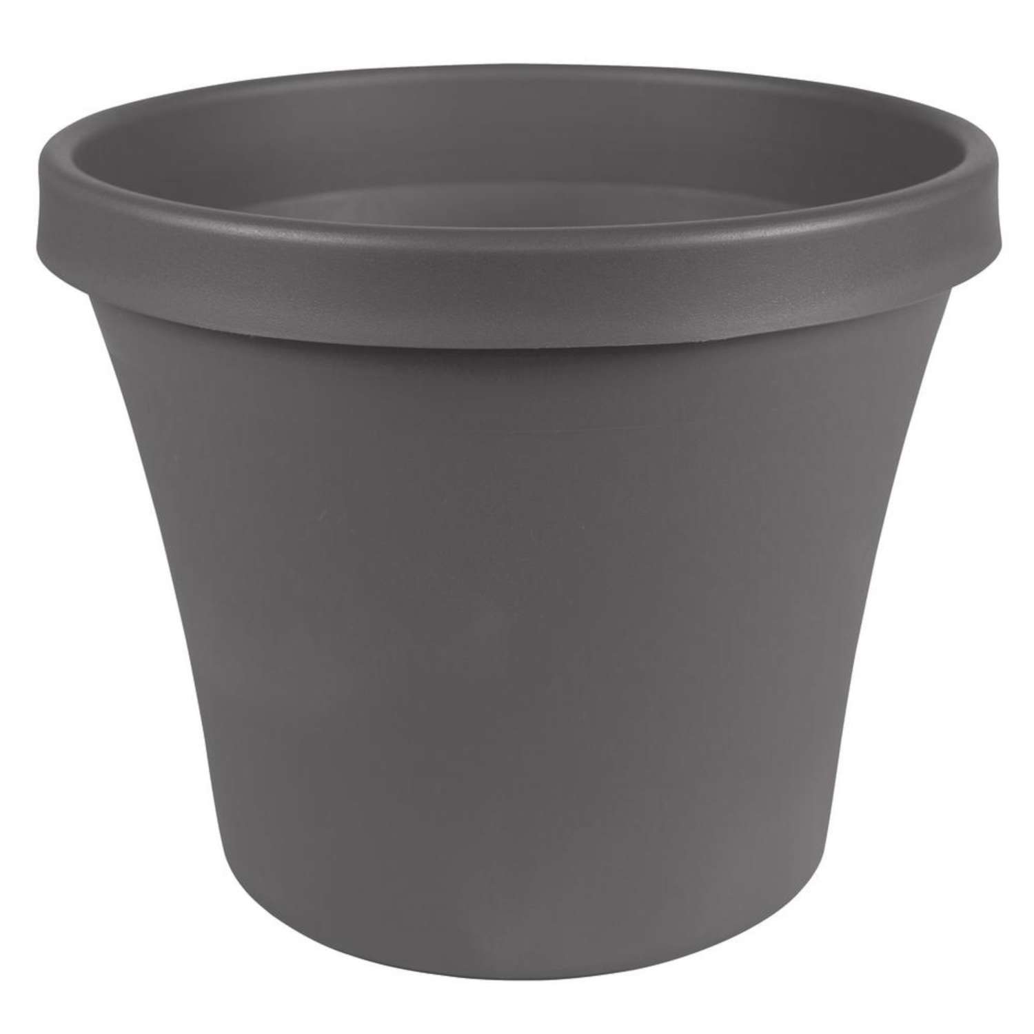  Bloem Terra 20.2 In. H X 24 In. D Plastic Planter Charcoal
