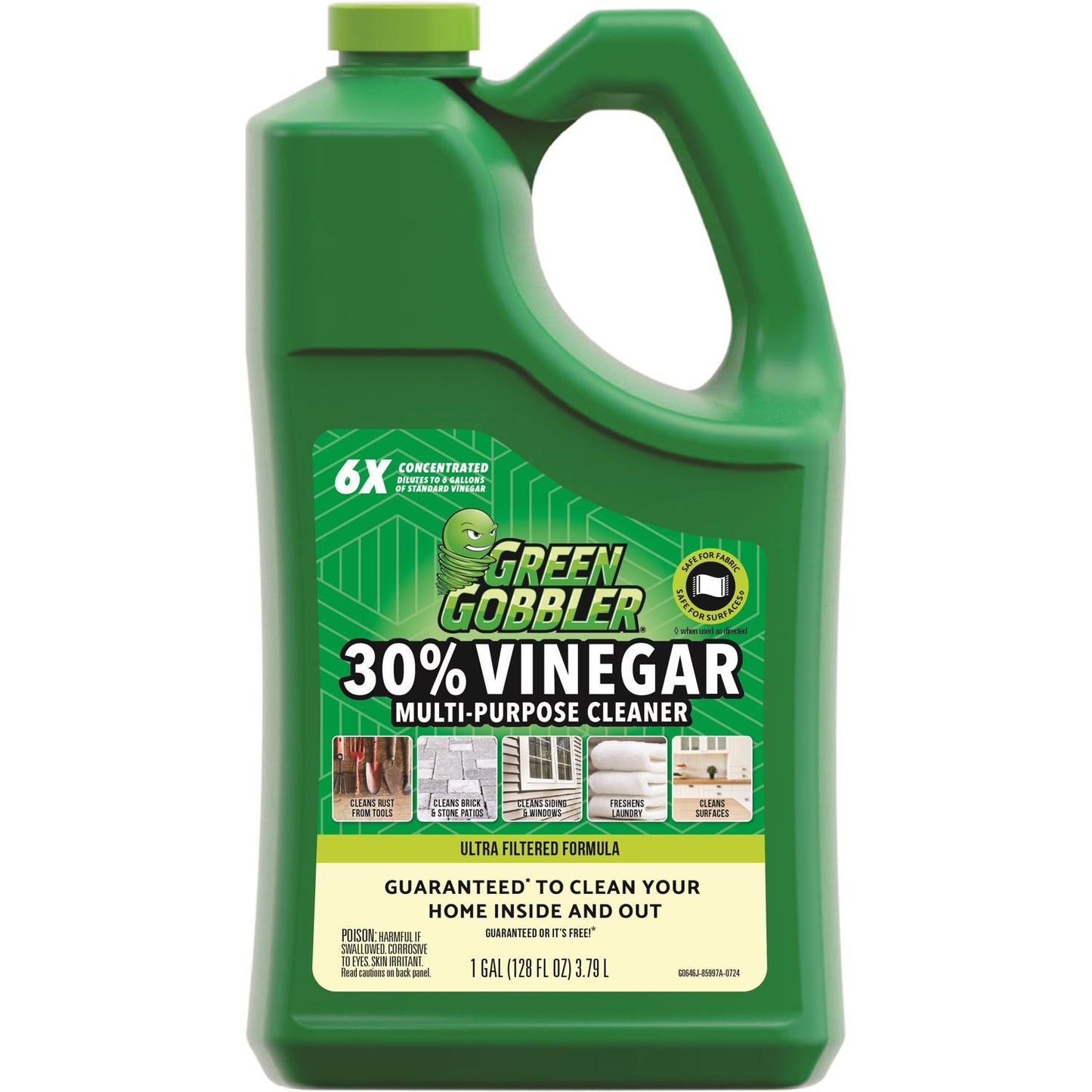  Green Gobbler Non-Scented Scent Organic All Purpose Cleaner With Vinegar Liquid 1 Gal