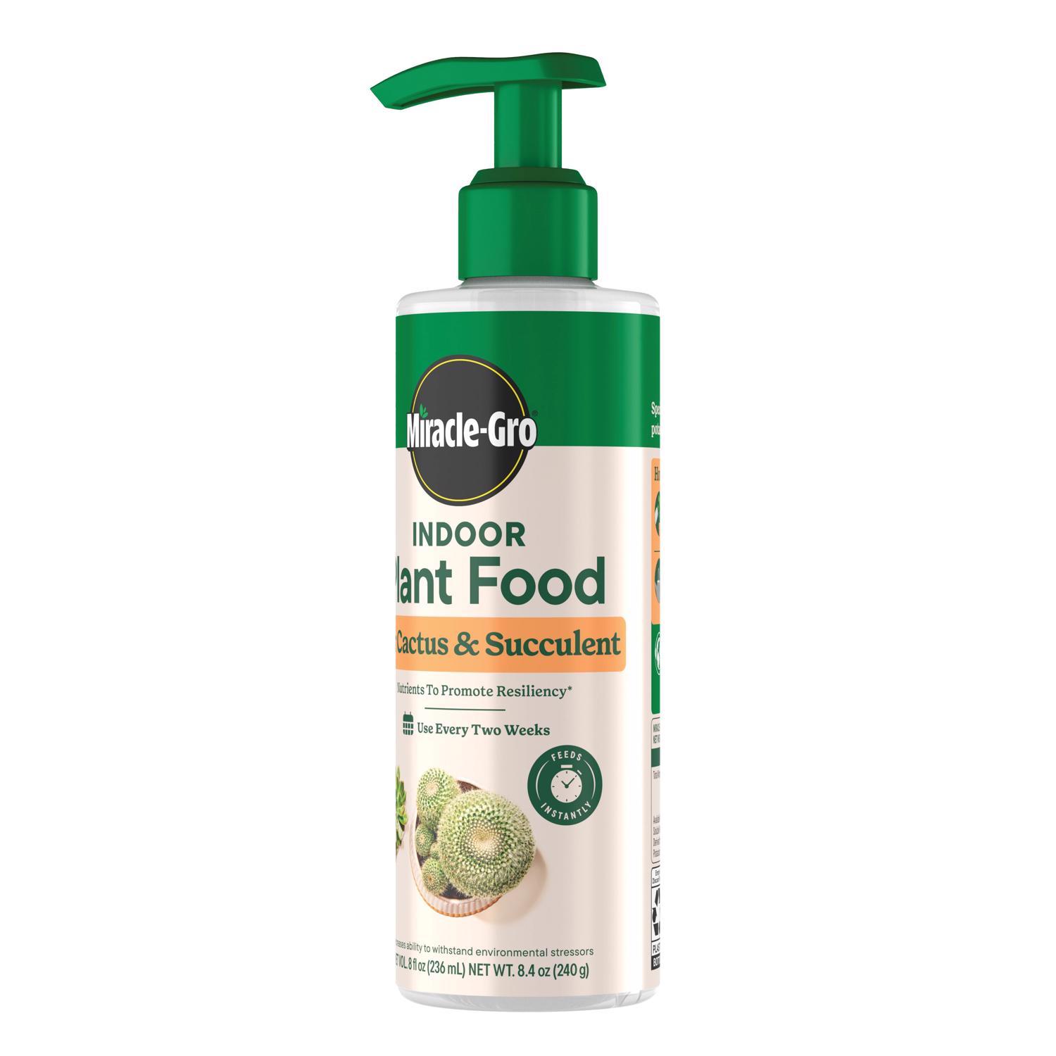  Miracle-Gro Succulent Liquid Cacti, Jade And Aloe Plant Food 8 Oz