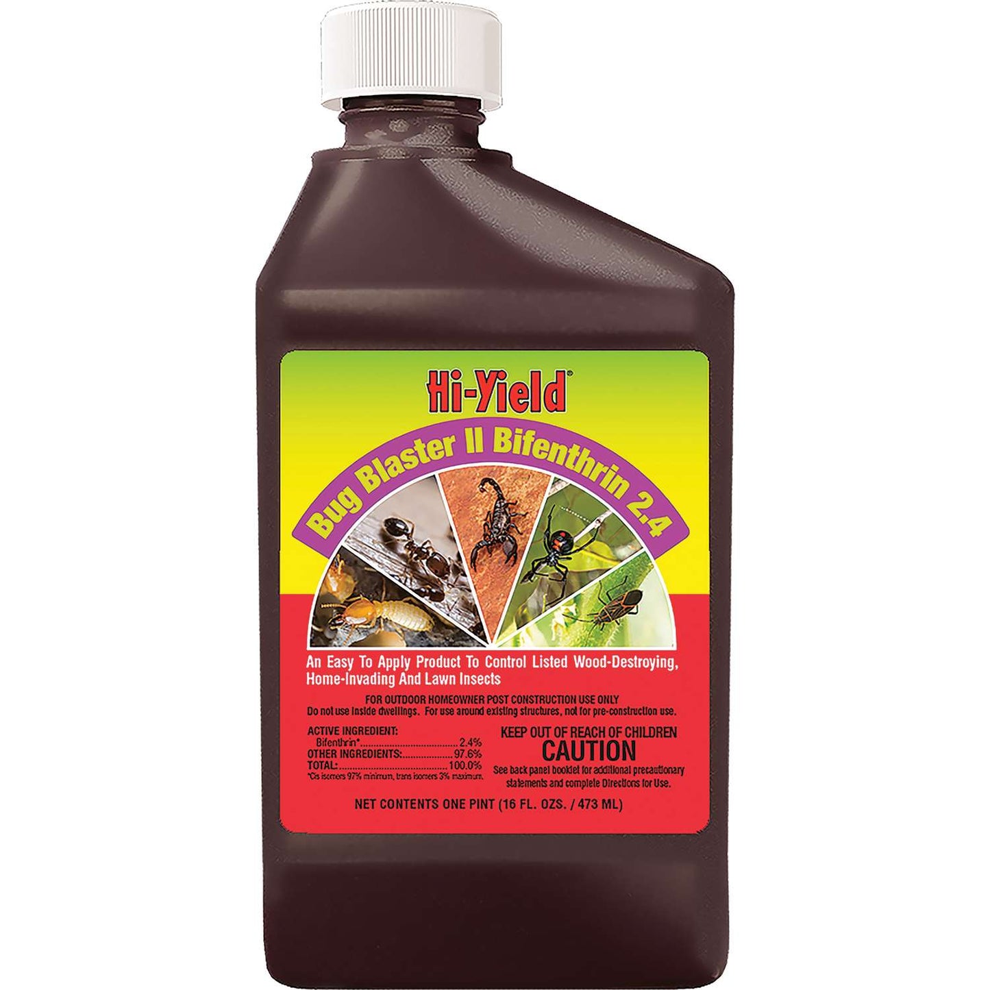  Hi-Yield Bug Blaster II Insect Killer Liquid Concentrate 16 Oz