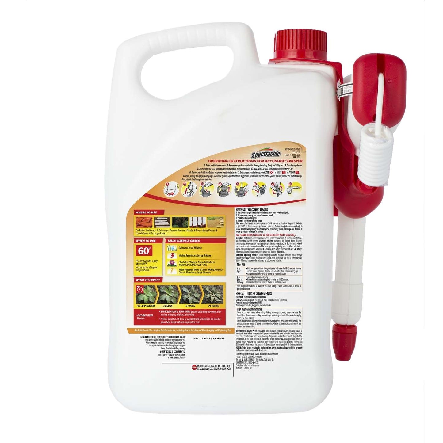  Spectracide AccuShot Weed And Grass Killer RTU Liquid 1.33 Gal