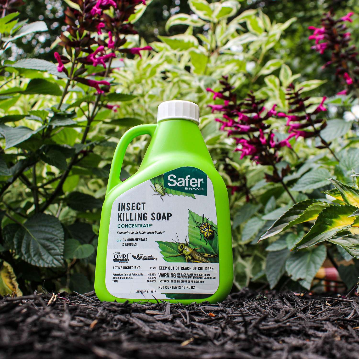  Safer Brand Organic Insect Killing Soap Liquid 16 Oz