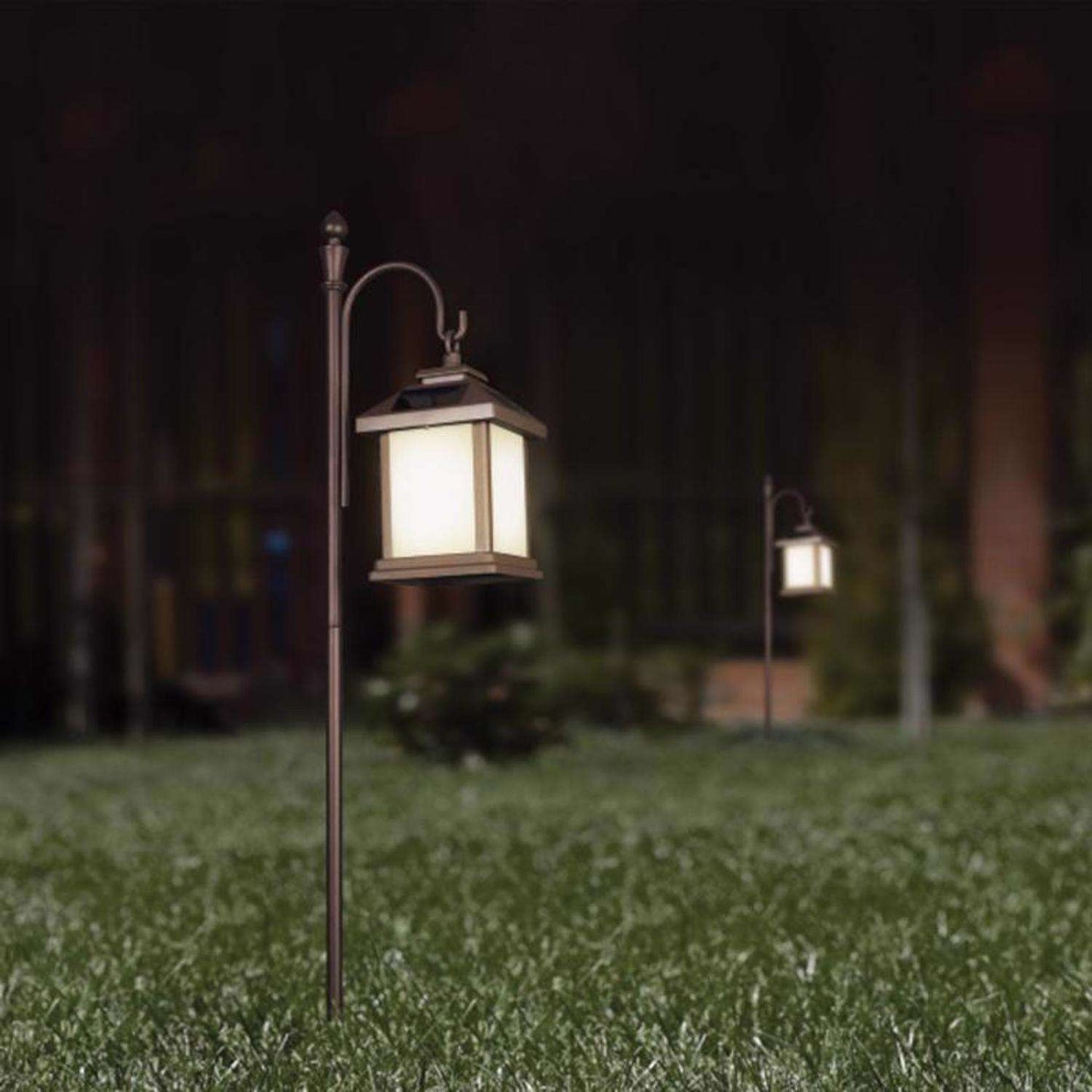  Feit SOLAR FIXTURES Bronze Metal 48 In. H Shepherd's Hook 1 Pk