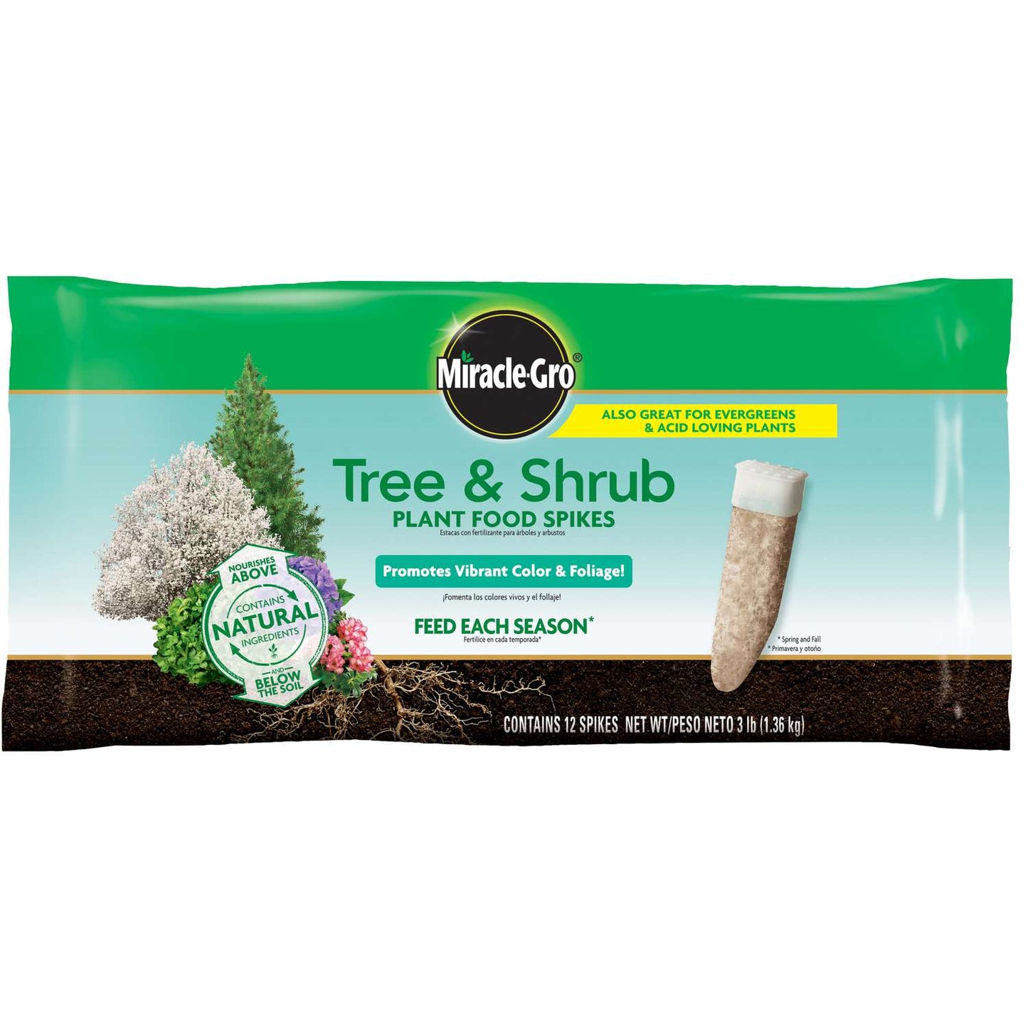  Miracle-Gro Spikes Plant Food 12 Pk