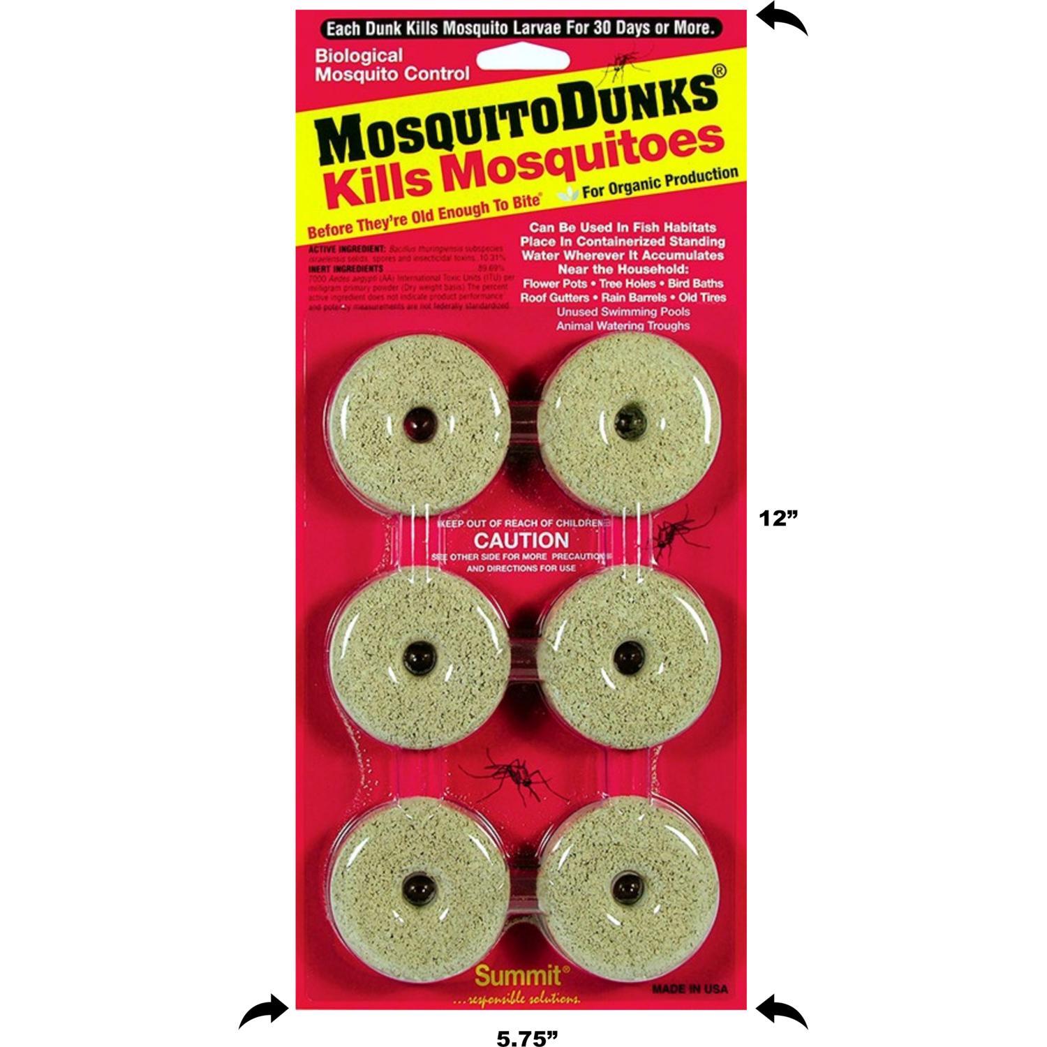 Summit Mosquito Dunks Insect Repellent Solid For Mosquitoes 6 Ct