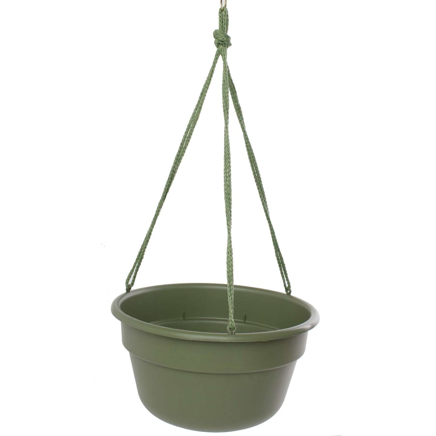  Bloem 6.8 In. H X 12.4 In. D Resin Dura Cotta Hanging Basket Living Green