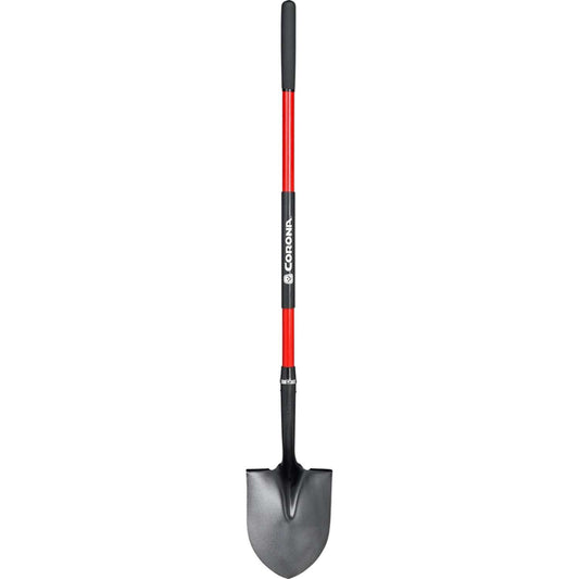  Corona 59 In. Steel Round Digging Shovel Fiberglass Handle