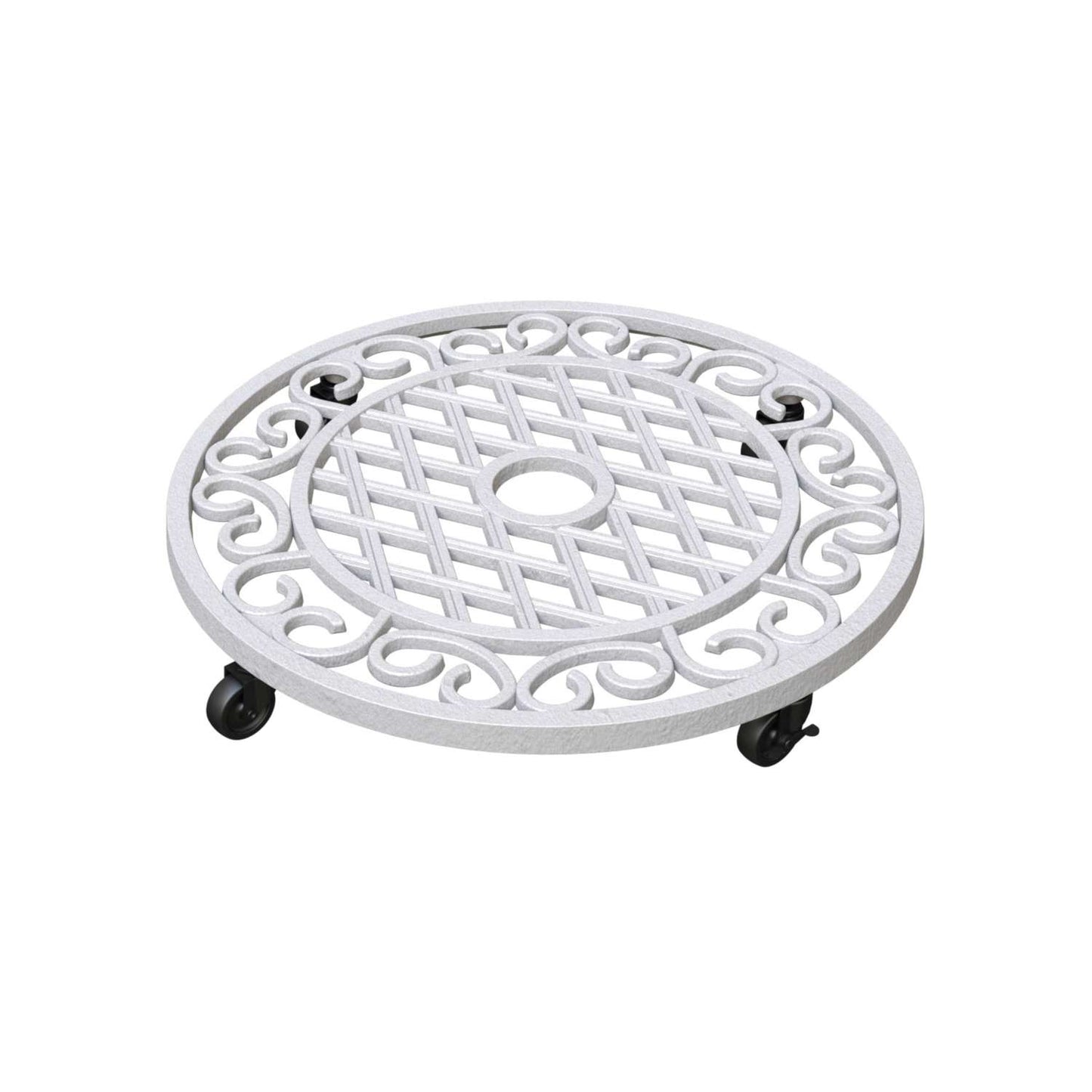  Panacea 3 In. H Assorted Iron Wheeled Plant Stand