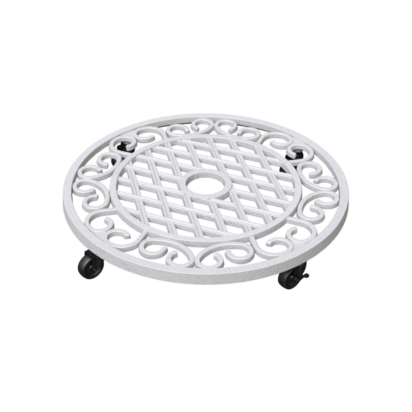  Panacea 3 In. H Assorted Iron Wheeled Plant Stand