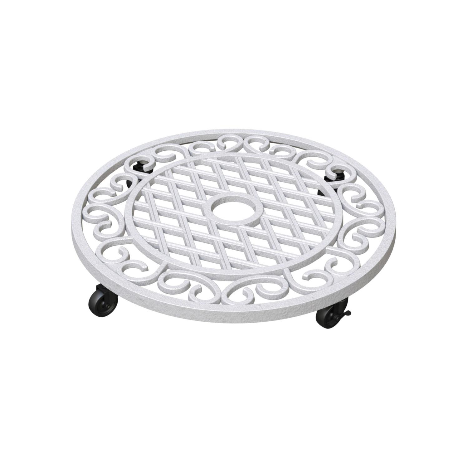  Panacea 3 In. H Assorted Iron Wheeled Plant Stand