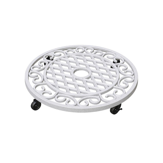  Panacea 3 In. H Assorted Iron Wheeled Plant Stand