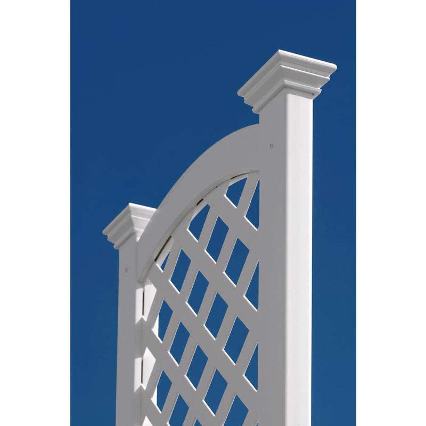  Vita Luxembourg 56.25 In. H White Vinyl Garden Trellis