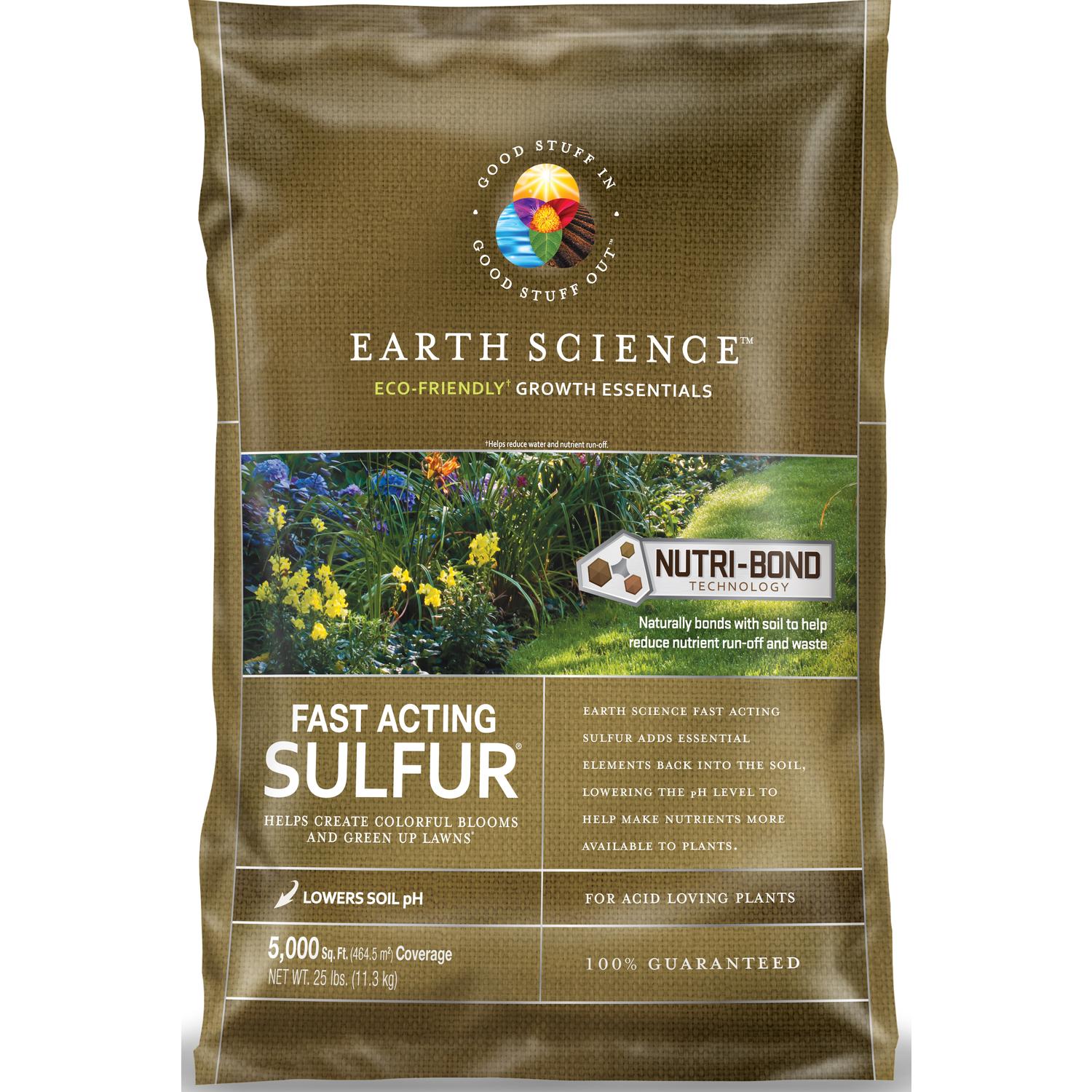  Earth Science Fast Acting Soil Sulphur 5000 Sq Ft 25 Lb