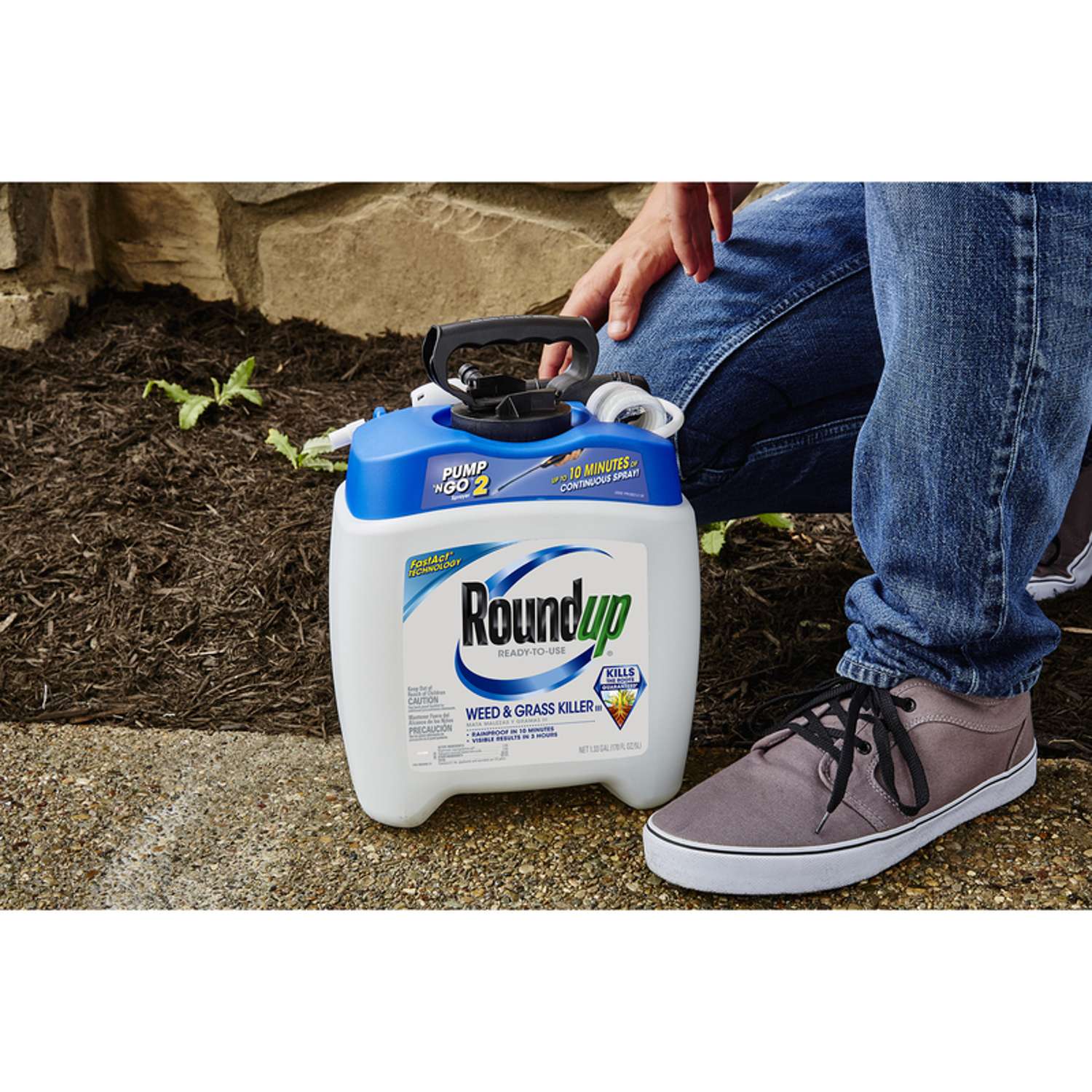  Roundup Fast Act Technology Weed And Grass Killer RTU Liquid 1.33 Gal