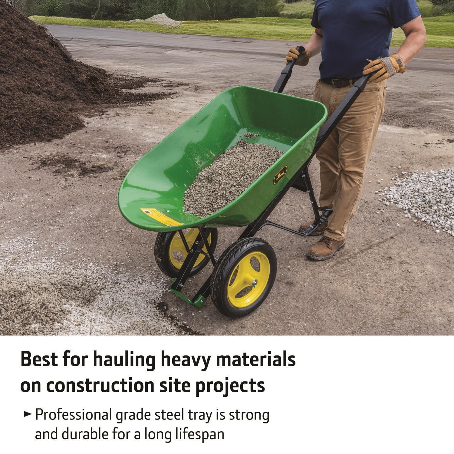  John Deere Steel Wheelbarrow 7 Cu Ft