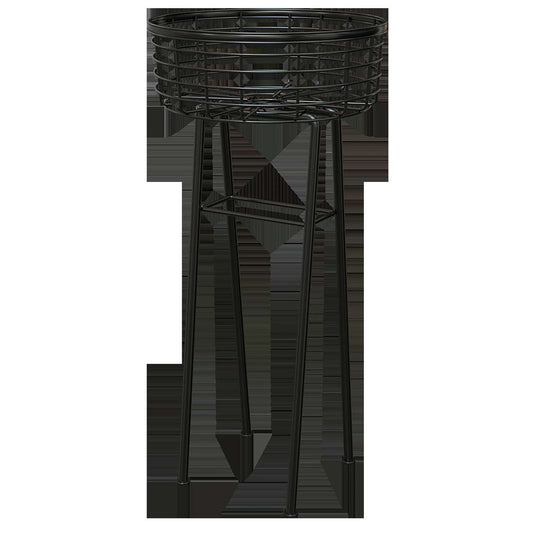  Panacea 24 In. H Black Steel Wire Basket Plant Stand